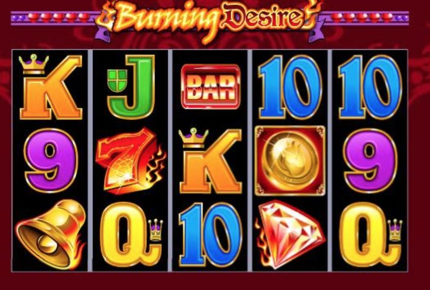 Burning Desire Slot Screen
